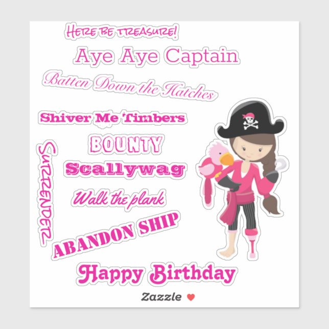 talk like a Girl Pirate Captain  (Sheet)