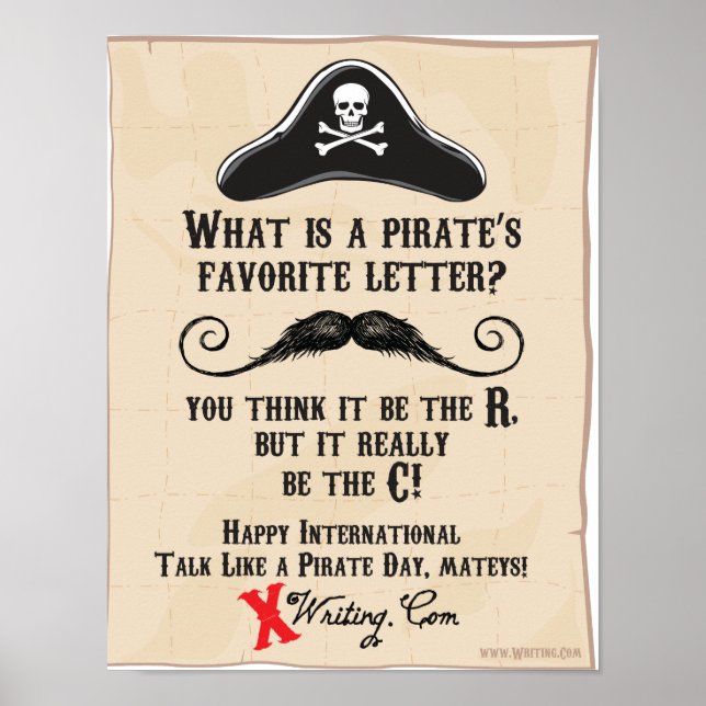 Talk Like a Pirate Day Poster (Front)