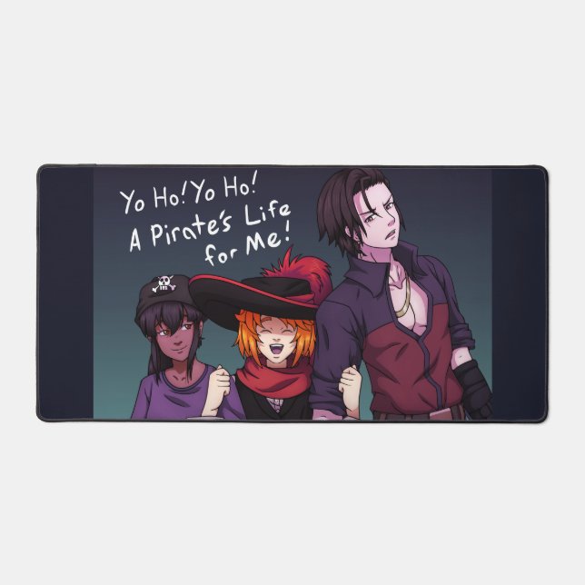 Talk Like a Pirate Desk Mat (Front)