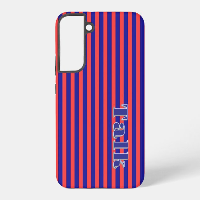 Talk Logo Red Blue Stripes Samsung Phone Case (Back)