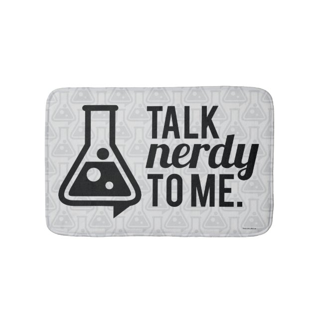 Talk Nerdy Bath Mat (Front)