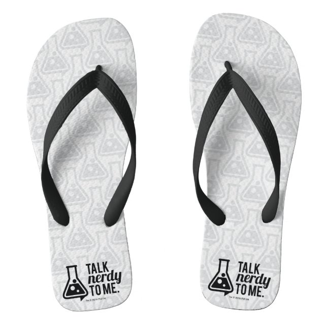 Talk Nerdy Flip Flops (Footbed)