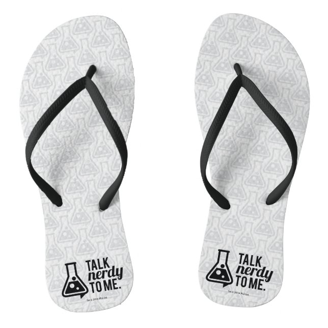 Talk Nerdy Flip Flops (Footbed)