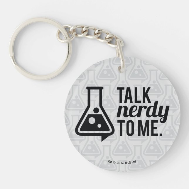 Talk Nerdy Keychain (Front)