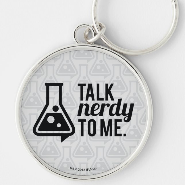 Talk Nerdy Keychain (Front)