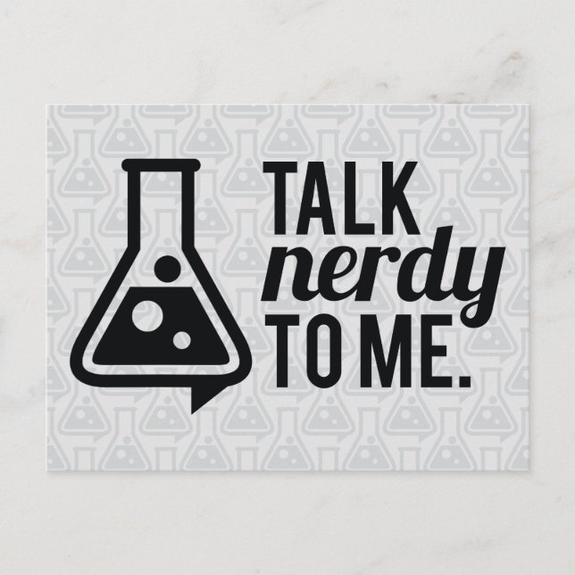 Talk Nerdy Postcard (Front)