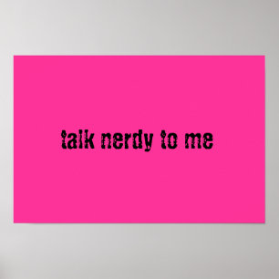 Talk Nerdy Poster