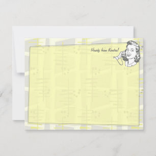 Talk of the Town Personalized Flat Note Cards