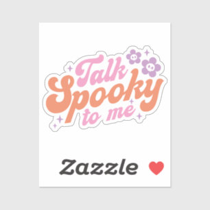 Talk spooky to me groovy retro Halloween