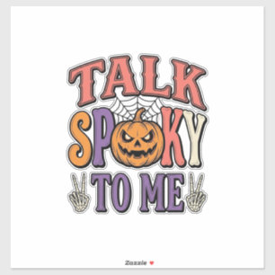 Talk Spooky To Me Vintage Halloween Shirt Design_1