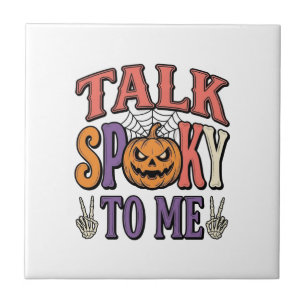 Talk Spooky To Me Vintage Halloween Shirt Design_1 Tile
