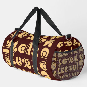 Talk Text Travel Dk Brown    Duffle Bag