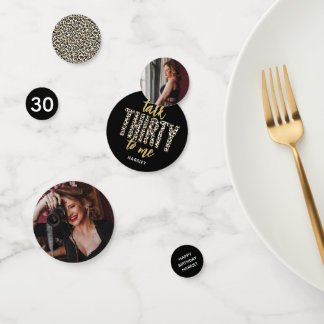 Talk THIRTY to Me! 30th Birthday Party Confetti