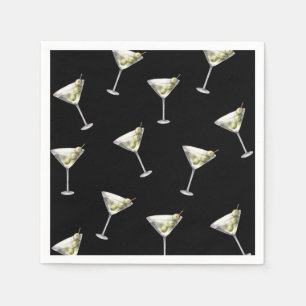 Talk Thirty To Me Dirty Martini 30th Birthday Napkin