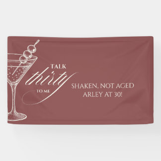 Talk thirty to me Minimalist 30th Birthday Banner