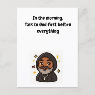 Talk to God First” Inspirational Card