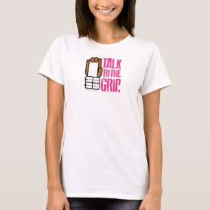 TALK TO THE GRIP Gymnast Brown Hand T-Shirt