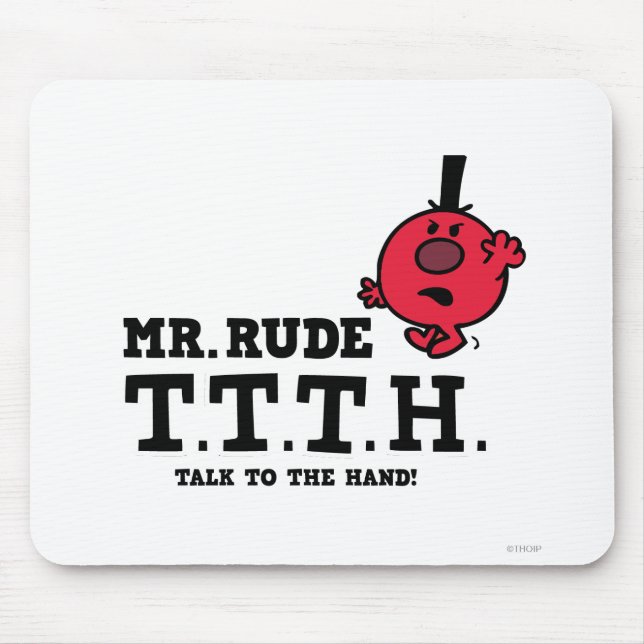 Talk To The Hand Mouse Pad (Front)