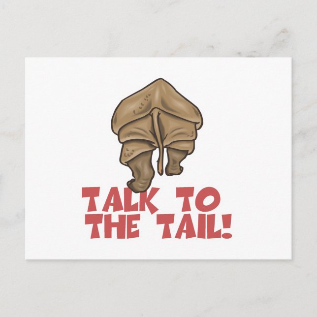 Talk to the Tail Rhino Postcard (Front)