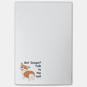 Talk to the Tail Welsh Corgi Post-it Notes