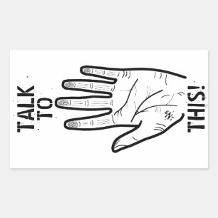 Talk to This Funny Sarcastic Humor Design Sticker