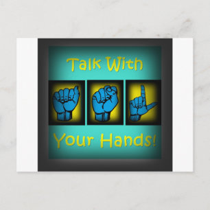 Talk With Your Hands (2) Postcard