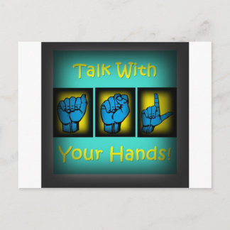 Talk With Your Hands (2) Postcard
