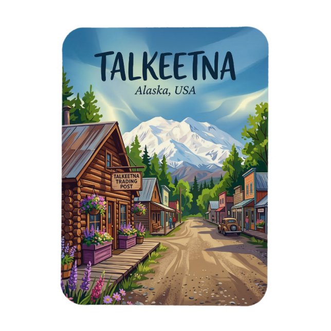 Talkeetna Alaska Magnet (Vertical)