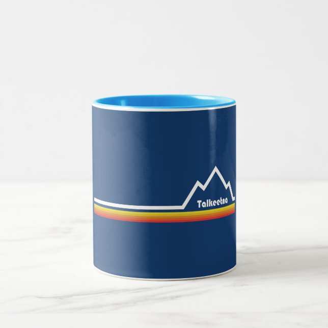 Talkeetna, Alaska Two-Tone Coffee Mug (Center)