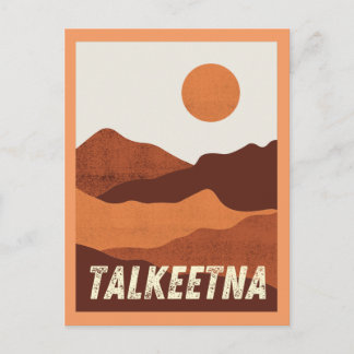 Talkeetna, Carte postale Paysage des montagnes de