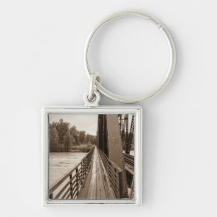 Talkeetna Railroad Bridge Walkway Keychain