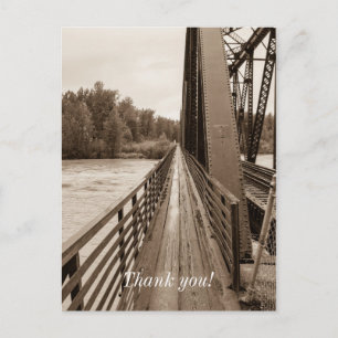 Talkeetna Railroad Bridge Walkway Postcard