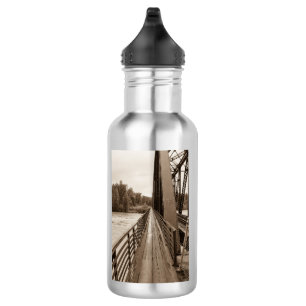 Talkeetna Railroad Bridge Walkway Water Bottle