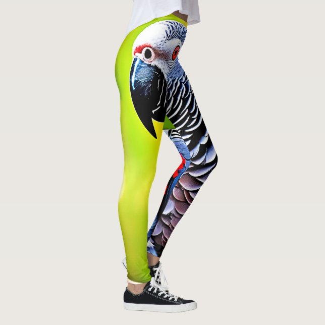 Talking African Grey Parrot Leggings (Right)