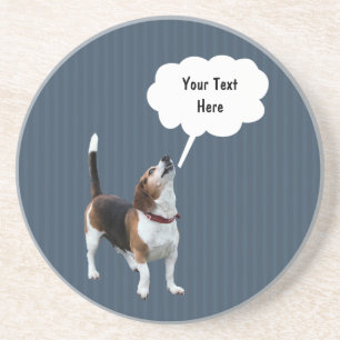 Talking Beagle Cute Dog Drink Coaster