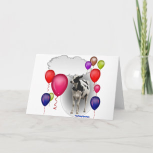 talking birthday cow card