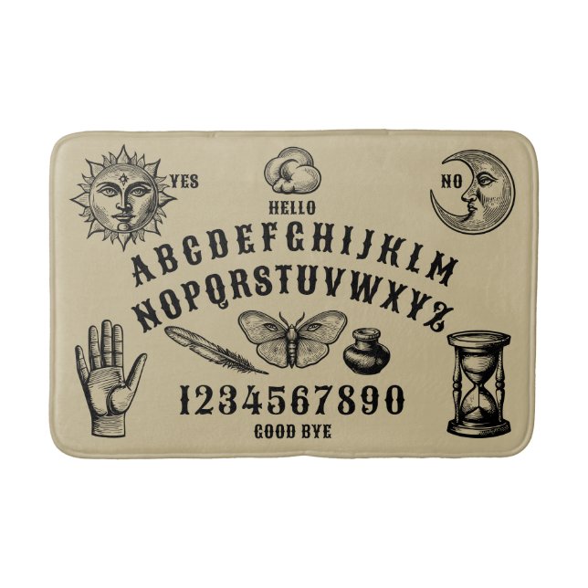 Talking Board Spirit Communication Bath Mat (Front)