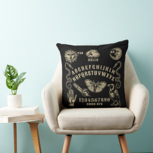 Talking Board Spirit Communication Throw Pillow