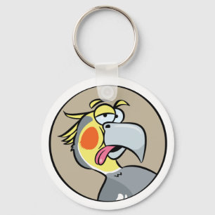 Talking Cockatiel Parrot Keychain
