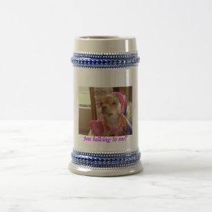 talking dressy chihuahua mug