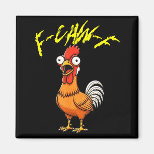 Talking Funny Chicken  Magnet