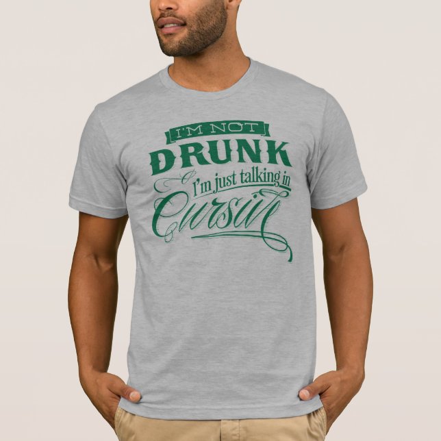 Talking In Cursive T-Shirt (Front)