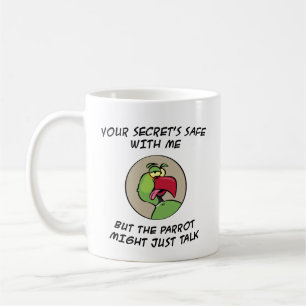 Talking Indian Ringneck Parrot Coffee Mug