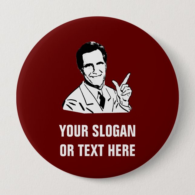 Talking Mitt Romney 4 Inch Round Button (Front)