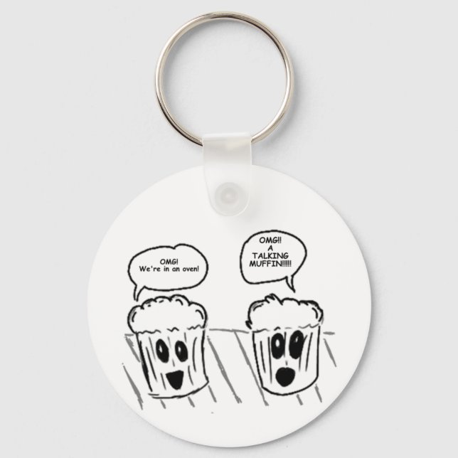 Talking Muffin Keychain (Front)