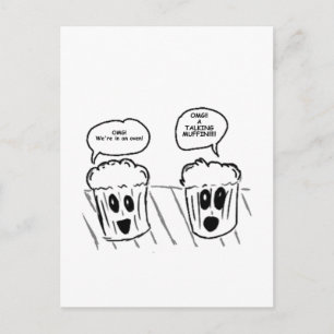 Talking Muffin Postcard
