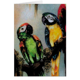 Talking Parrots ~ Card