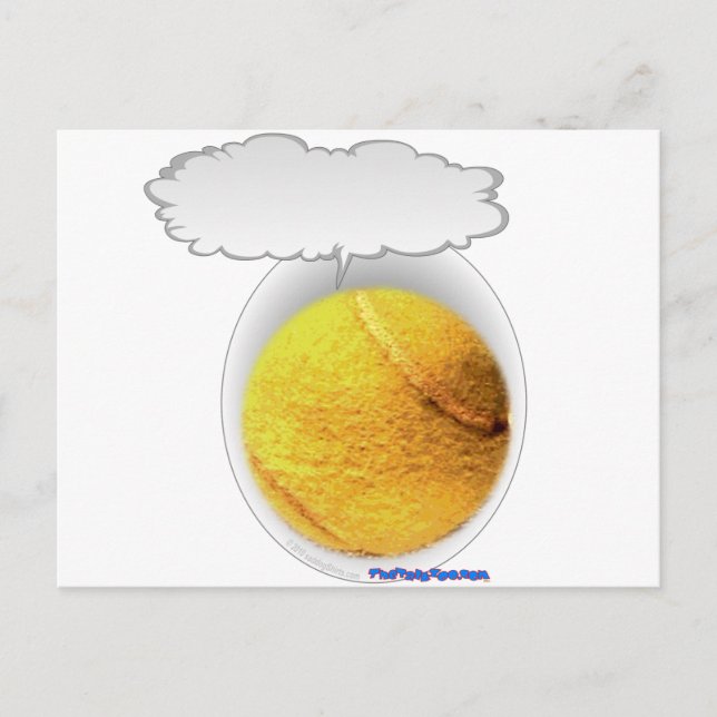 Talking Tennis Ball Postcard (Front)