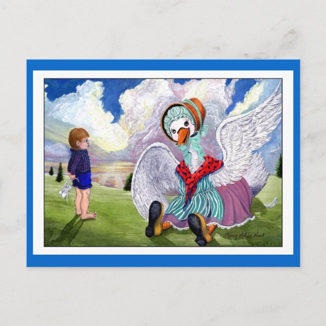Talking to Mother Goose Postcard (Front)