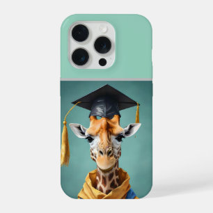 Tall Achievements: A Giraffe’s Graduation Day, iPhone 15 Pro Case